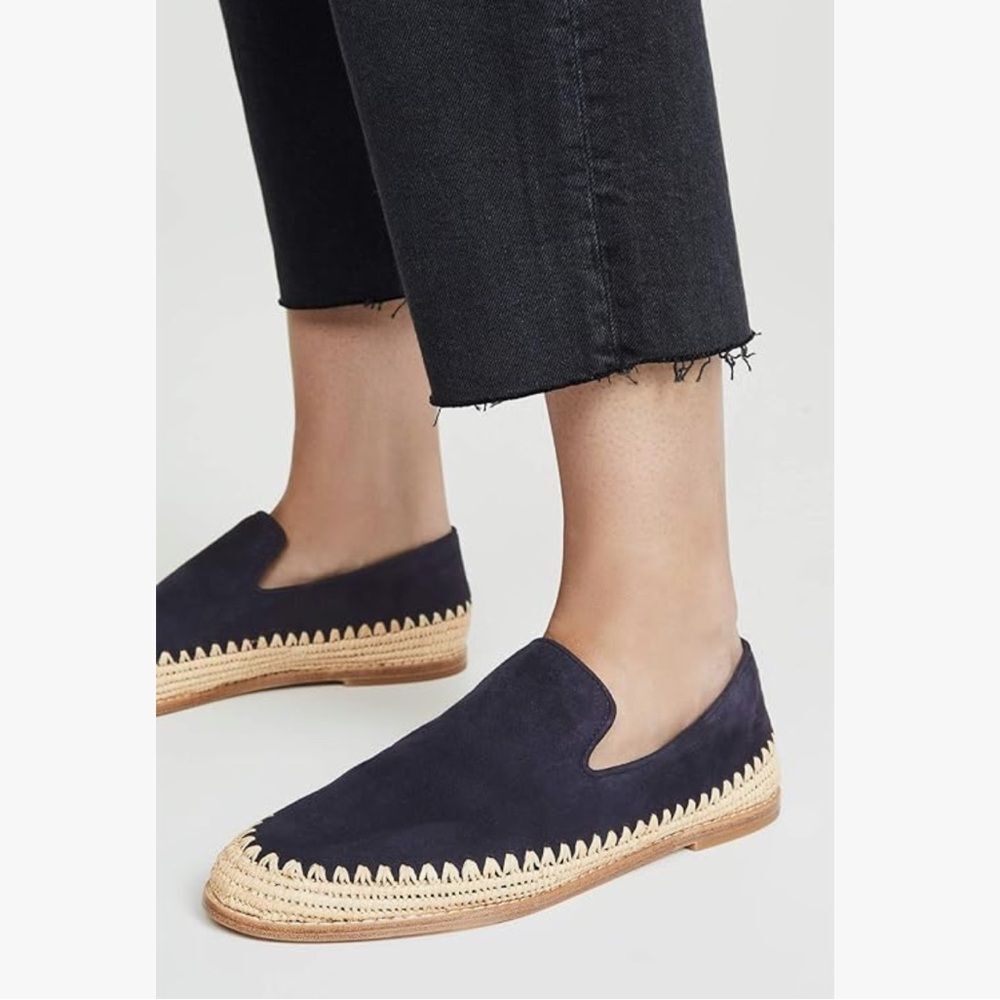 Vince Coastal Premium Suede‎ Espadrille Slip-Ons Sz 8.5